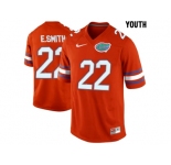 Youth Florida Gators E.Smith #22 College Football Jersey - Orange