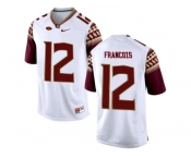 2016 Men's Florida State Seminoles Deondre Francois #12 College Football Jersey - White