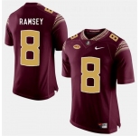 Florida State Seminoles #8 Jalen Ramsey Garnet Stitched Football Jersey