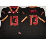 Men's Florida State Seminoles #13 Jordan Travis Black 2023 F.U.S.E Stitched Jersey