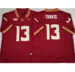 Men's Florida State Seminoles #13 Jordan Travis Red 2023 F.U.S.E Stitched Jersey