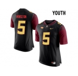 2016 Youth Florida State Seminoles Jameis Winston #5 College Football Limited Jersey - Black