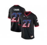 2016 US Flag Fashion-Men's Georgia Bulldogs Nick Chubb #27 College Football Limited Jerseys - Black