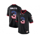 2016 US Flag Fashion-Men's Georgia Bulldogs Todd Gurley II #3 College Football Limited Jerseys - Black