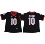 Bulldogs #10 Malik Herring Black Limited Stitched NCAA Jersey
