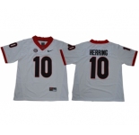 Bulldogs #10 Malik Herring White Limited Stitched NCAA Jersey