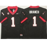 Georgia Bulldogs #1 Zachariah Branch Black F.U.S.E. Stitched Jersey