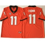 Georgia Bulldogs #11 Jake Fromm Red College Football Jersey