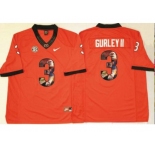Georgia Bulldogs #3 Todd Gurley II Red Player Fashion Stitched NCAA Jersey