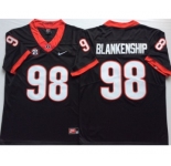 Georgia Bulldogs #98 Rodrigo Blankenship Black Nike College Football Jersey