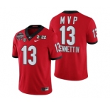 Mens Georgia Bulldogs #13 Stetson Bennett IV Red 2021-22 National Champions College Football Game MVP Jersey