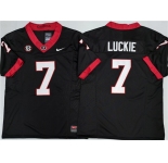 Men's Georgia Bulldogs #7 Lawson Luckie Black 2025 F.U.S.E. Stitched Jersey