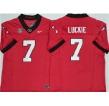 Mens Georgia Bulldogs #7 Lawson Luckie Red 2025 F.U.S.E. Stitched Jersey