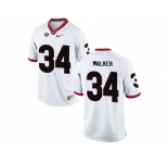 Men's Georgia Bulldogs Herchel Walker #34 College Football Limited Jerseys - White