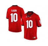 Men's Georgia Bulldogs Jacob Eason #10 College Football Limited Jerseys - Red