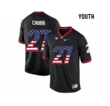 2016 US Flag Fashion-Youth Georgia Bulldogs Nick Chubb #27 College Football Limited Jerseys - Black