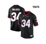 Youth Georgia Bulldogs Herchel Walker #34 College Football Limited Jerseys - Black