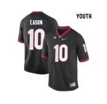 Youth Georgia Bulldogs Jacob Eason #10 College Football Limited Jerseys - Black
