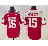 Men's Indiana Hoosiers #15 Fernando Mendoza Red Alternate F.U.S.E. 2026 Patch Stitched Football Jersey