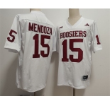 Men's Indiana Hoosiers #15 Fernando Mendoza White Stitched Football Jersey
