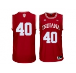 Men's Indiana Hoosiers Cody Zeller #40 Big 10 Patch College Basketball Authentic Jerseys - Cardinal