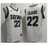Men's Iowa Hawkeyes #22 Caitlin Clark White Stitched Jersey