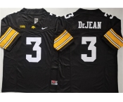 Men's Iowa Hawkeyes #3 Cooper DeJean Black F.U.S.E. Stitched Jersey