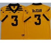 Men's Iowa Hawkeyes #3 Cooper DeJean Yellow 2025 Stitched Jersey