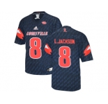 2016 Men's Louisville Cardinals Lamar Johnson #8 College Football Authentic Jersey - Black