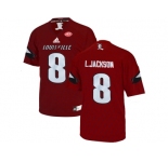 2016 Men's Louisville Cardinals Lamar Johnson #8 College Football Authentic Jersey - Cardinals