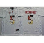 Louisville Cardinals #5 Christian McCaffrey White Player Fashion Stitched NCAA Jersey