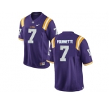 2016 Men's LSU Tigers Leonard Fournette #7 College Football Limited Jersey - Purple