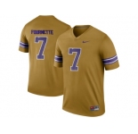 2016 Men's LSU Tigers Leonard Fournette #7 College Football Limited Legend Jersey - Gridiron Gold