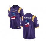 2016 US Flag Fashion 2016 Men's LSU Tigers Odell Beckham Jr. #3 College Football Limited Jersey - Purple