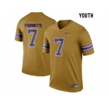 2016 Youth LSU Tigers Leonard Fournette #7 College Football Limited Legand Jersey - Gridiron Gold