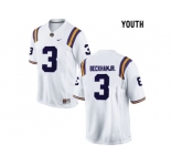 2016 Youth LSU Tigers Odell Beckham Jr. #3 College Football Limited Jersey - White