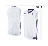 Youth LSU Tigers Blank College Basketball Elite Jersey - White