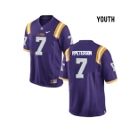 Youth LSU Tigers Patrick Peterson #7 College Football Limited Jersey - Purple