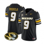 Men's Memphis Tigers #9 Beau Pribula Black F.U.S.E. Vapor Limited Football Jersey