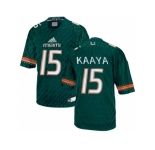 2016 Men's Miami Hurricanes Brad Kaaya #15 College Football Jerseys - Green