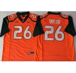 Miami Hurricanes #26 Sean Taylor Orange Nike College Football Jersey