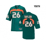 Youth Miami Hurricanes Sean Taylor #26 College Football Jersey - Green