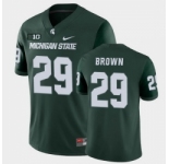 Men Michigan State Spartans #29 Shakur Brown College Football Green Game Jersey