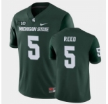 Men Michigan State Spartans #5 Jayden Reed College Football Green Game Jersey
