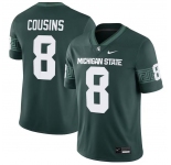 Men's Michigan State Spartans #8 Kirk Cousins Green Vapor Limited Stitched Football Jersey