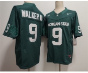 Men's Michigan State Spartans Green #9 WALKER III Green F.U.S.E. Stitched Jersey