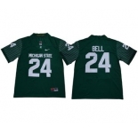 Michigan State Spartans 24 Le'Veon Bell Green Nike College Football Jersey