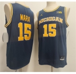 Men's Michigan Wolverines #15 Aday Mara Navy 2026 Vapor Limited Stitched Football Jersey