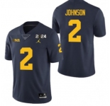 Men's Michigan Wolverines #2 Will Johnson Navy 2024 Stitched Jersey