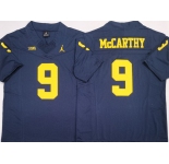 Men's Michigan Wolverines #9 J.J. McCarthy Navy 2024 F.U.S.E. Stitched Jersey